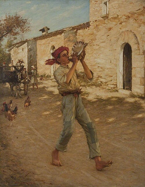 Crying Fish in Spain, , Henry Herbert La Thangue