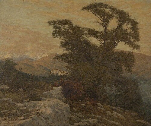 A Mountain Frontier, 1910, Henry Herbert La Thangue