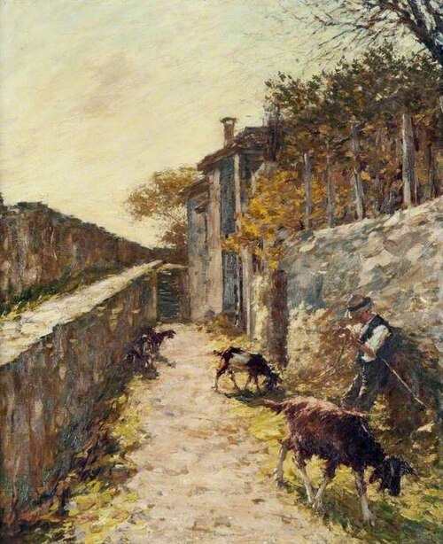 On the Ramparts, , Henry Herbert La Thangue