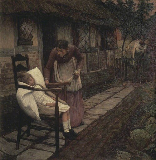 The Man with the Scythe, 1896, Henry Herbert La Thangue