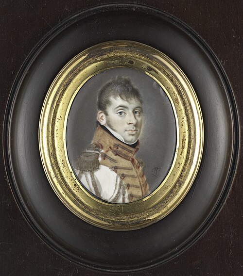 Willem Jacob Verkouteren (1779-1861), in het uniform van de Garde d'Honneur van Delft, 1806, Leonardus Temminck