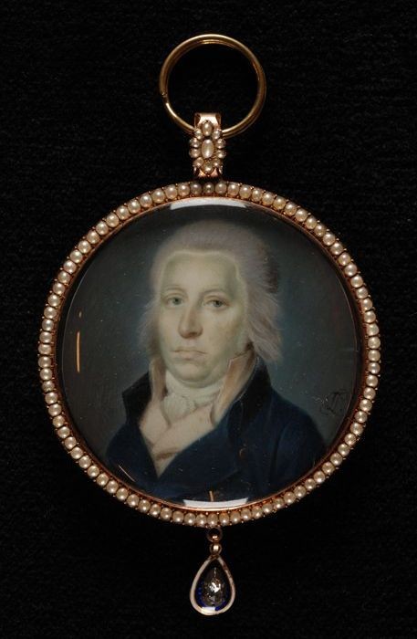 Portretminiatuur van Dirk van Hogendorp en op keerzijde Carel Sirardus Willem van Hogendorp, , Leonardus Temminck