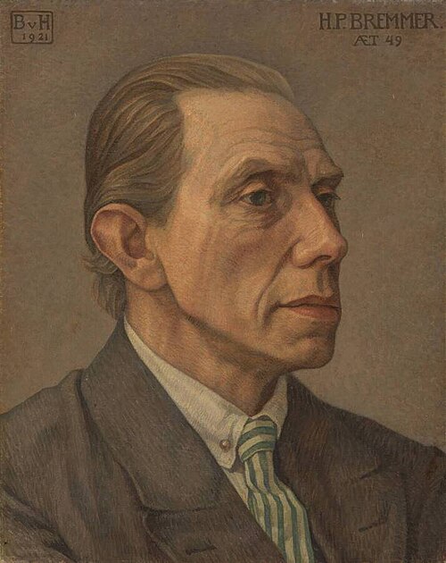 Portrait de H.P. Bremmer, 1921, Bertha Hasselt