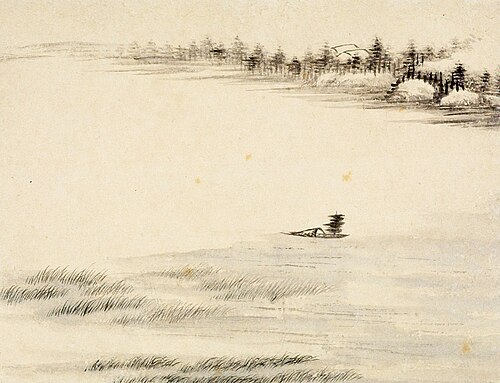 One of Eight Landscape Sketches, , Bangda Dong