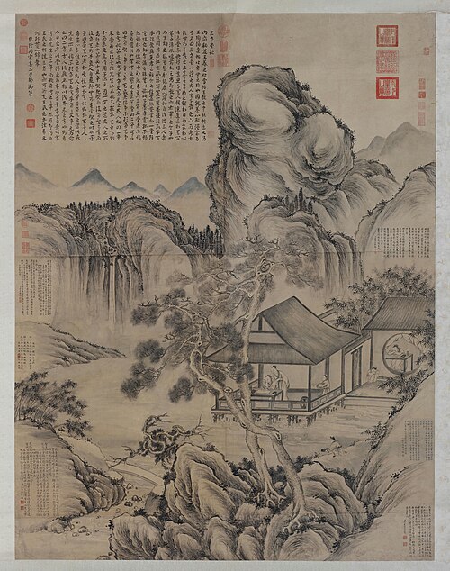 董邦达三希堂记意图轴, , Bangda Dong