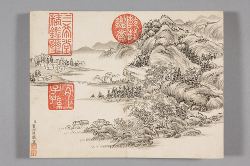 董邦达山水册, , Dong Bangda