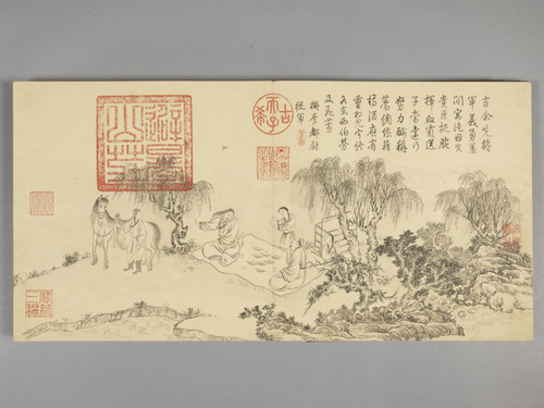董邦达画弘历拟古诗意图册, , Dong Bangda
