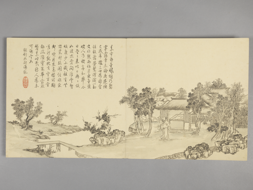 董邦达画弘历拟古诗意图册, , Dong Bangda