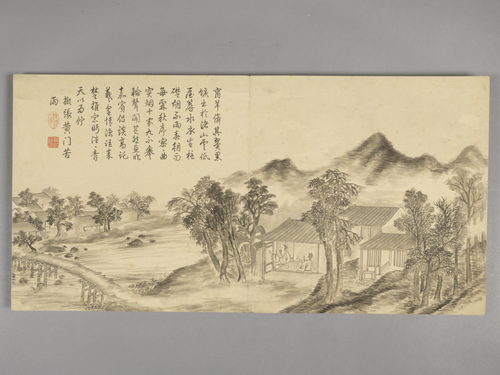 董邦达画弘历拟古诗意图册, , Dong Bangda