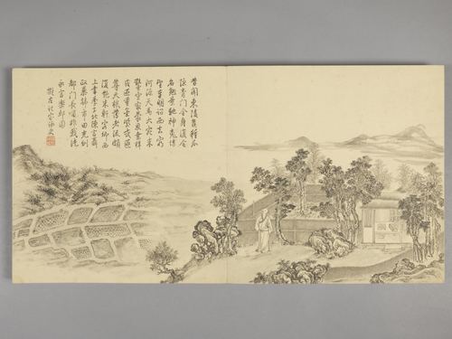 董邦达画弘历拟古诗意图册, , Dong Bangda