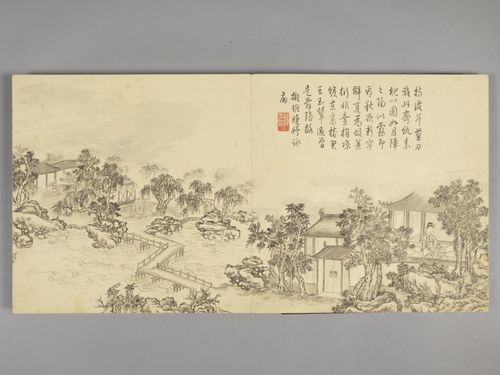 董邦达画弘历拟古诗意图册, , Dong Bangda