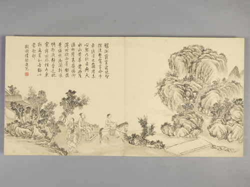 董邦达画弘历拟古诗意图册, , Dong Bangda