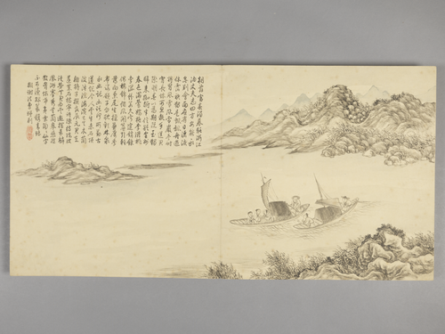 董邦达画弘历拟古诗意图册, , Dong Bangda