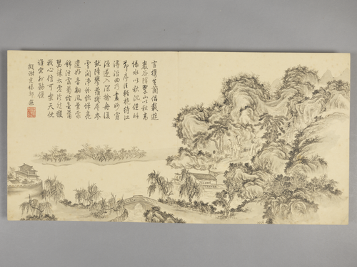 董邦达画弘历拟古诗意图册, , Dong Bangda