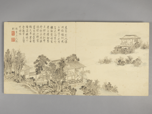 董邦达画弘历拟古诗意图册, , Dong Bangda