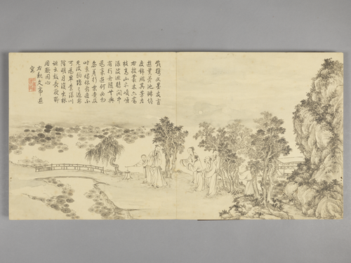董邦达画弘历拟古诗意图册, , Dong Bangda
