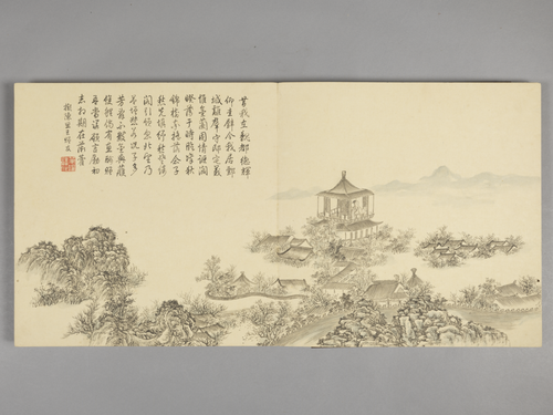 董邦达画弘历拟古诗意图册, , Dong Bangda