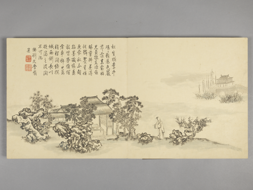 董邦达画弘历拟古诗意图册, , Dong Bangda