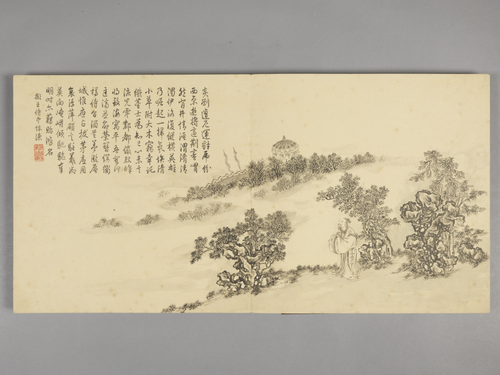 董邦达画弘历拟古诗意图册, , Dong Bangda
