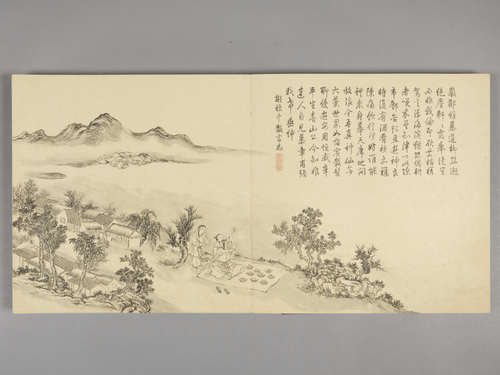 董邦达画弘历拟古诗意图册, , Dong Bangda