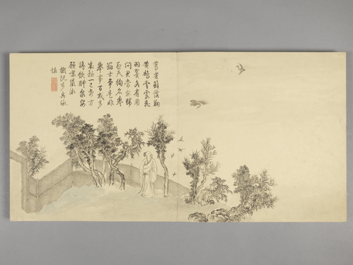 董邦达画弘历拟古诗意图册, , Dong Bangda