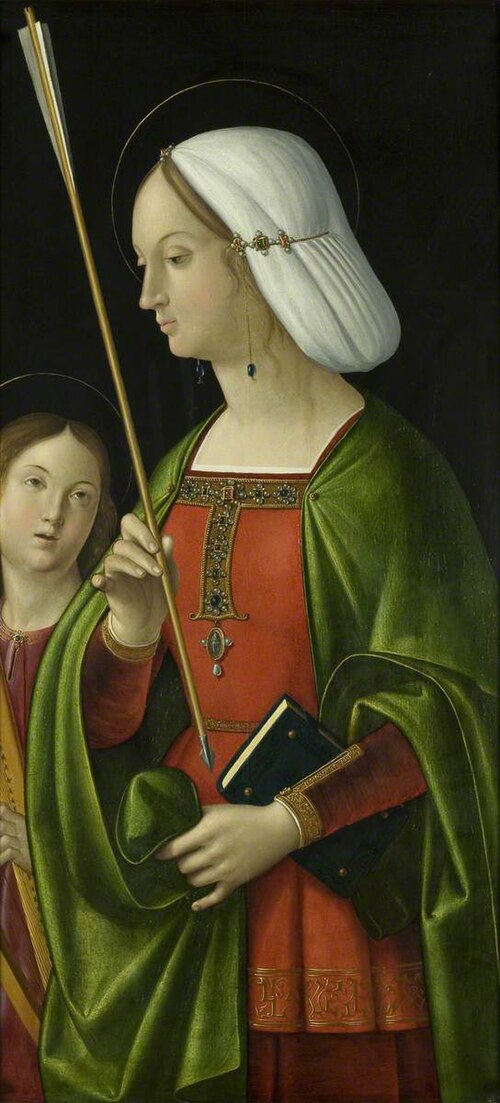 Withypool Triptych, Saint Ursula  (triptych, right panel), 1514, Antonio Solario