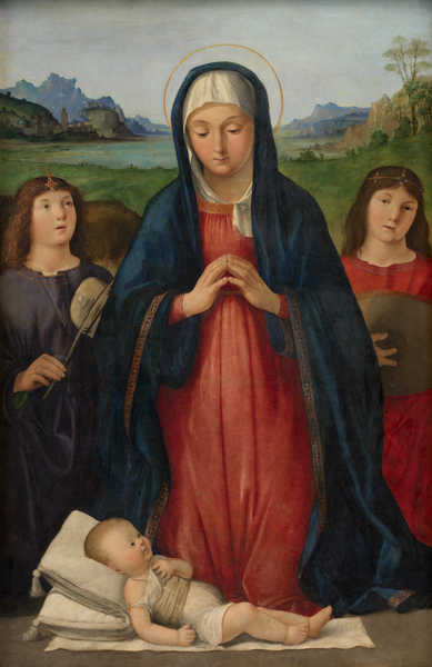 The Christ Child Worshipped by Mary, 1502, Antonio Solario