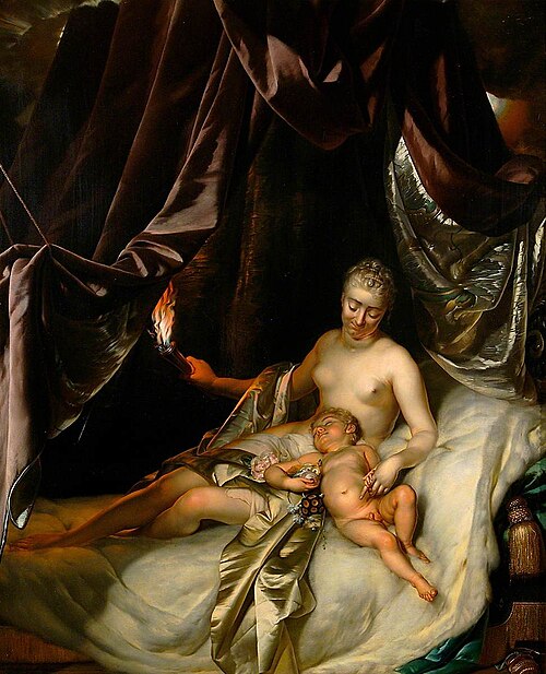 Venus and Cupid, , Herman van der Myn