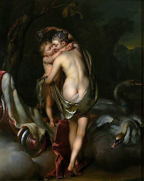 Venus and Cupid, , Herman van der Myn