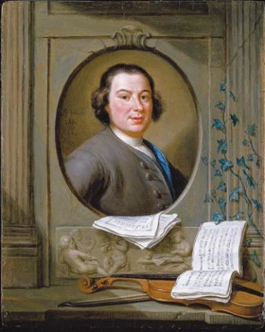 Portrait d'Anton Wilhelm Solnitz, 1743, Herman van der Myn