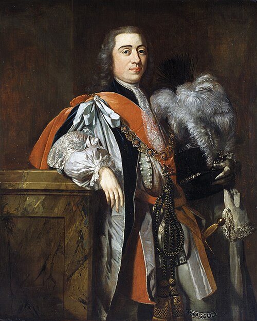 Portrait of Willem IV, prince of Oranje-Nassau (1711-1751), 1737, Herman van der Myn