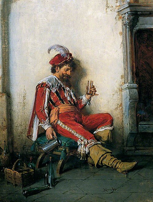 Drunken Cavalier, 1880, Hermann Kern