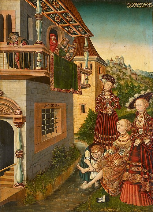 David und Bathsheba, 1528, Wolfgang Krodel