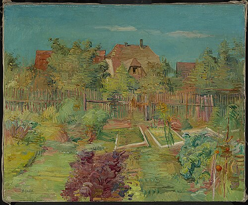 Garten im Herbst, 1926, Hermann Goebel