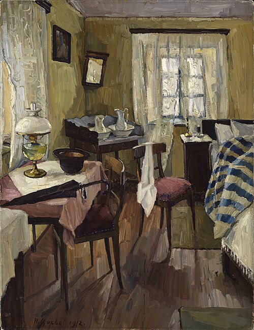 Junggesellenzimmer, 1912, Hermann Goebel