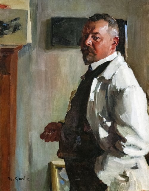 Portrait du sculpteur Beer, 1900, Hermann Groeber