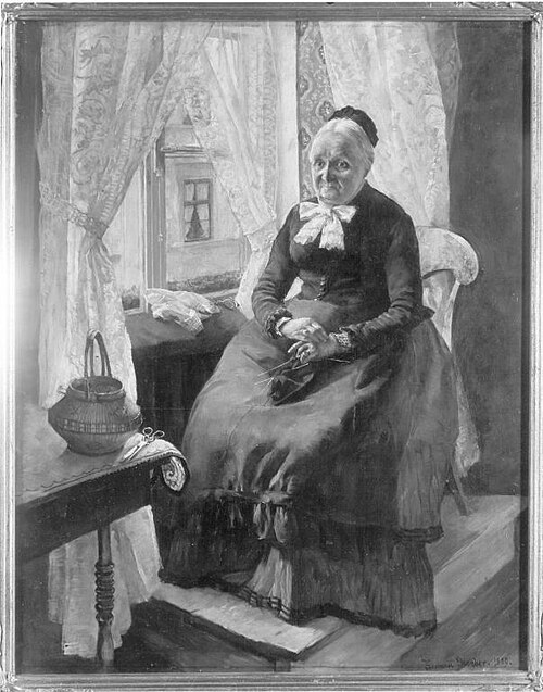 Bildnis der Großmutter Groeber, 1889, Hermann Groeber