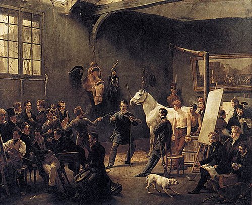 L'Atelier du peintre, 1820, Horace Vernet