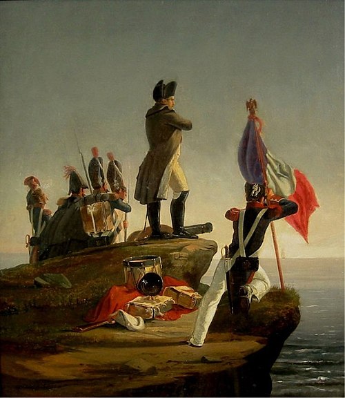 Napoleon Bonaparte auf Elba erwartet die Ankunft der L´Inconstant, 1863, Horace Vernet