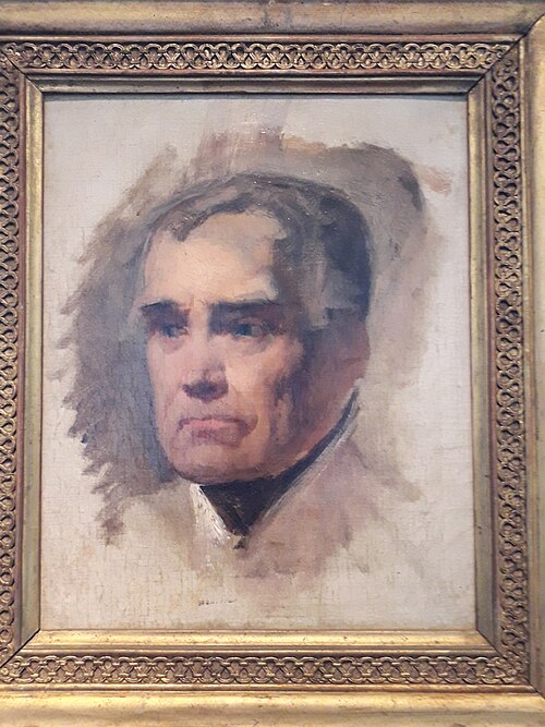 Portrait du maréchal Henri-Gatien Bertrand (Châteauroux, 1773-1844). Étude., 1825, Horace Vernet