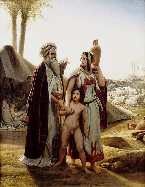 Agar chassée par Abraham, 1837, Horace Vernet