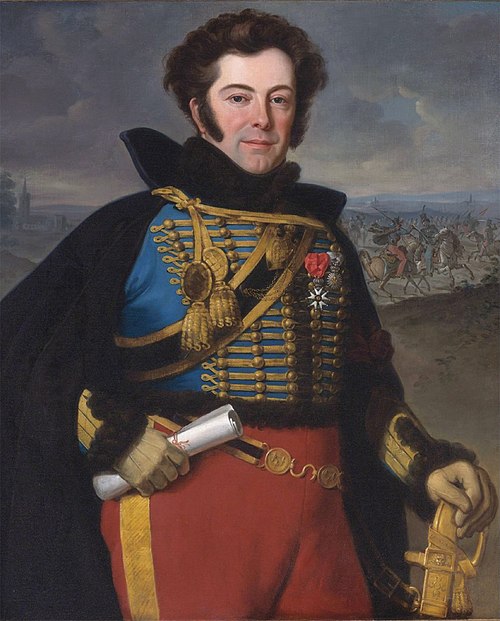 Colonel Auguste-Frederic-Bon-Amour, marquis de Talhouët, 1818, Horace Vernet