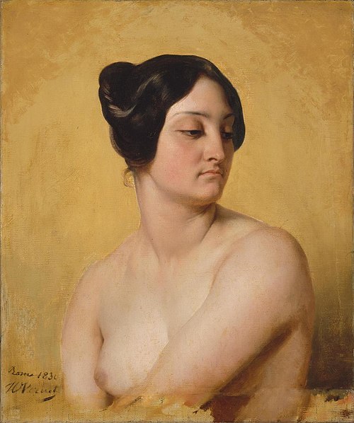 Study of Olympe Pelissier as Judith, 1831, Horace Vernet