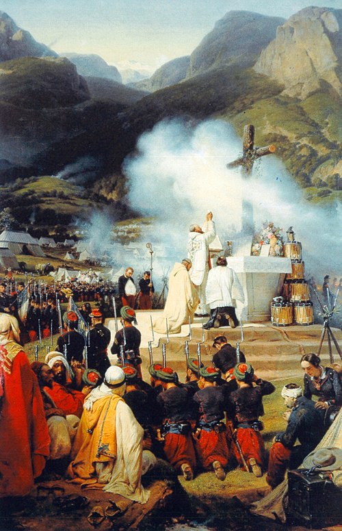 Première messe en Kabylie, 1854, Horace Vernet
