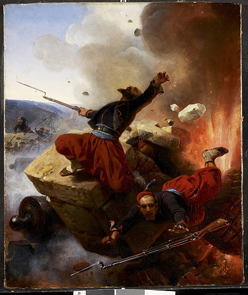 Zouaves at the Malakoff, 1856, Horace Vernet