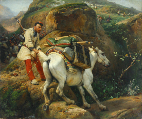 The scene of war, 1861, Horace Vernet