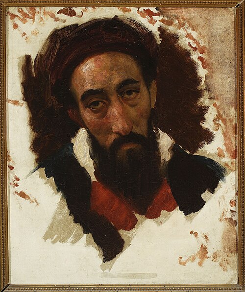 Étude de la tête masculine, 1837, Horace Vernet