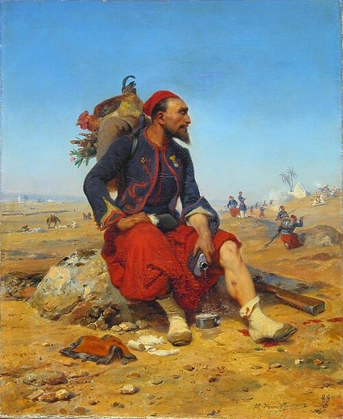 Wounded Zouave, 1858, Horace Vernet