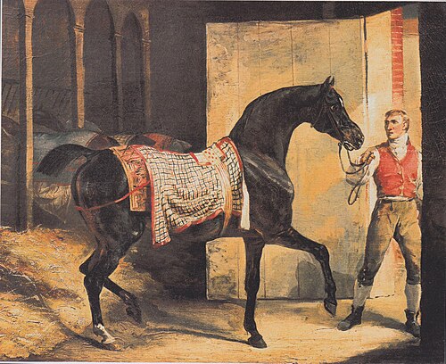 Cheval sortant de l'écurie, 1810, Horace Vernet