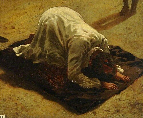 An Arab at Prayer, 1900, Horace Vernet